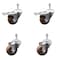 Service Caster 3.5 Inch SS High Temp Glass Filled Nylon 3/8 Inch Stem Caster Lock Brake, 2PK SCC-SSTSTTL20S3514-GFNSHT-381615-2S2 - alternate 1